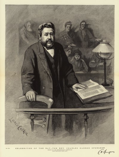 Celebridades do dia, o reverendo Charles Haddon Spurgeon de Lance Calkin
