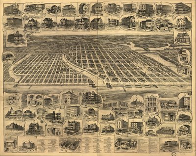 Asbury Park, Ocean Grove e arredores, New Jersey 1897. de Landis And Hughes