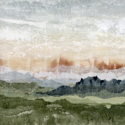 Abstrato de montanhas em camadas de Lara Eckerman