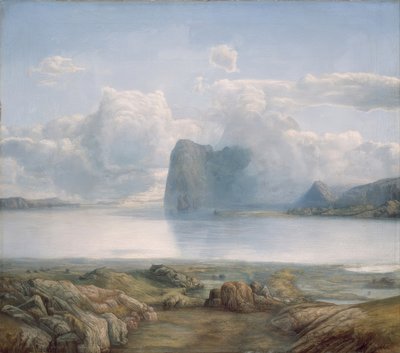 Ilha de Borgøya de Lars Hertervig