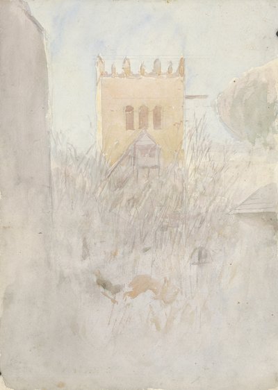 Campanário em Strážky II., 1890-1910 de Laszlo Mednyanszky
