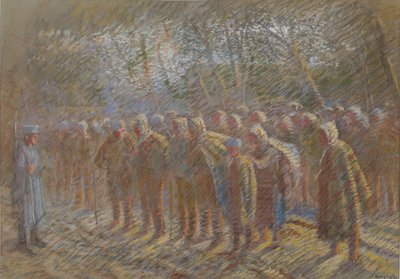 Os Prisioneiros de Guerra, 1914. de Laszlo Mednyanszky