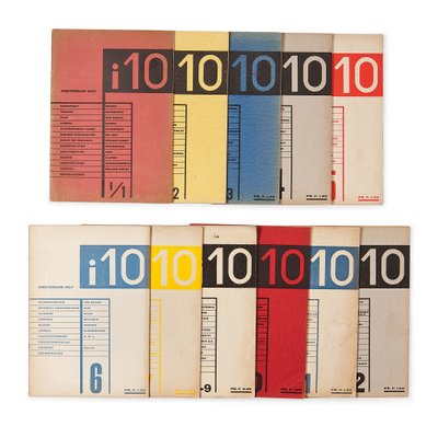 Edições do Volume I da revista &39;i10 International Revue&39; de Laszlo Moholy Nagy