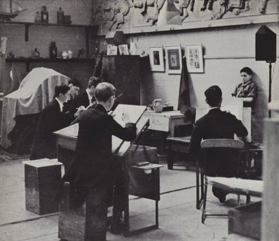 Escola de Desenho, Eton (foto a p/b) de Laszlo Moholy Nagy
