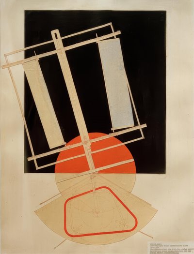 Suporte de luz de um palco elétrico de Laszlo Moholy Nagy