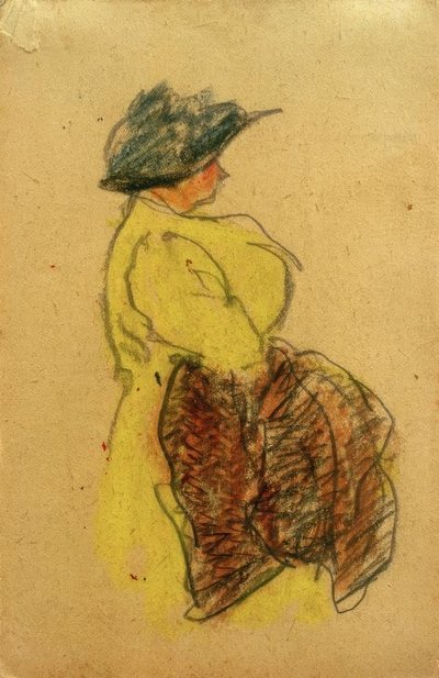 Sem título (mulher de amarelo, da direita) de Laszlo Moholy Nagy