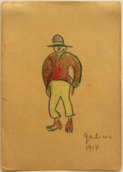 Sem título (galego com calça amarela) de Laszlo Moholy Nagy