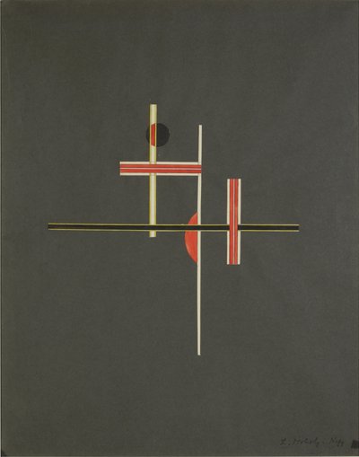 Balanço de vermelho e preto, 1922 de Laszlo Moholy Nagy