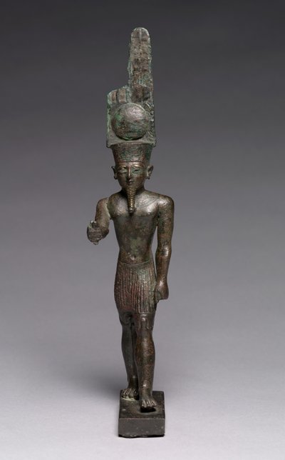 Estatueta de Amen-Ra, 664-30 AC de Late Period Egyptian