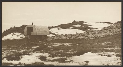 [Motorista, carroça de ovelhas e banda no parque de inverno]. de Laton Alton Huffman
