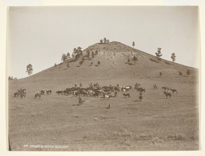 A trabalhar um bocadinho nas colinas, c. 1900. de Laton Alton Huffman