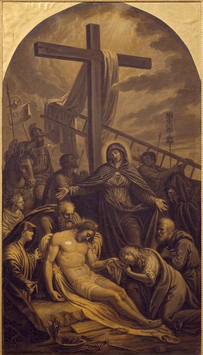 O Depósito de Cristo, de Lattanzio Querena (1768-1853). de Lattanzio Querena