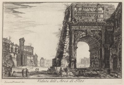 O Arco de Tito de Laura Piranesi after Giovanni Battista Piranesi