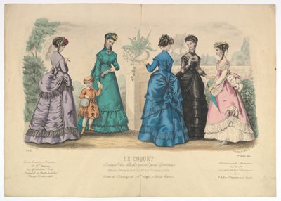 Le Coquet, No. 22, do Journal des Modes Spécial pour Couturières, 1 de julho de 1869. de Laure Noel