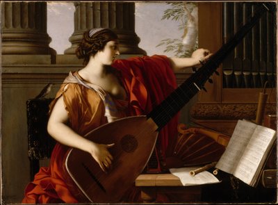 Alegoria da Música de Laurent de La Hire or La Hyre