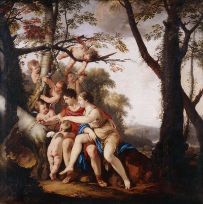 Angélica e Medoro de Laurent de la Hyre