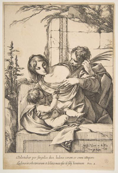 Sagrada Família com Palm, 1639. de Laurent de la Hyre
