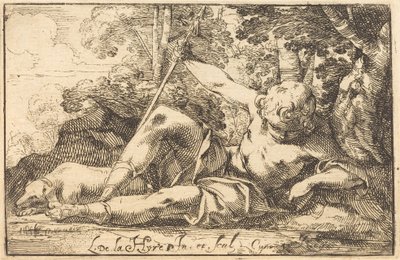 Narciso na primavera de Laurent de la Hyre