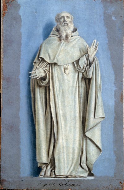Saint Pierre Nolasque (1189-1256) em êxtase Pintura com camaieu sobre tela por Laurent de La Hyre (1606-1656) Sol do século XVII. 0,36 x 0,23 m Paris. Museu do Louvre de Laurent de la Hyre