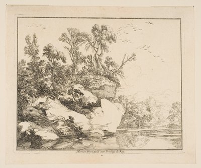 As Rochas Cobertas, 1640. de Laurent de la Hyre