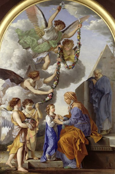 A educação da virgem de Laurent de la Hyre