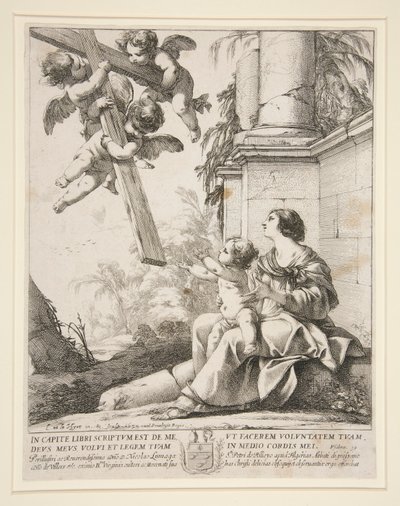 Virgem com Anjos (La Vierge aux anges) de Laurent de la Hyre