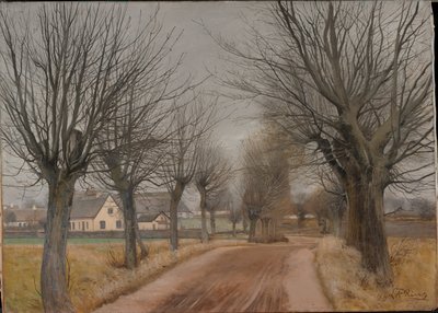 Uma estrada perto de Vinderød, Zelândia, 1898. de Laurits Andersen Ring