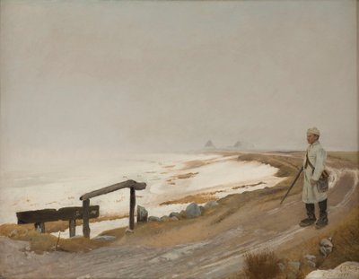 Dia nublado de inverno. Karrebæksminde de Laurits Andersen Ring