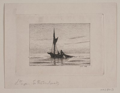 Um barco de pesca de Laurits Regner Tuxen