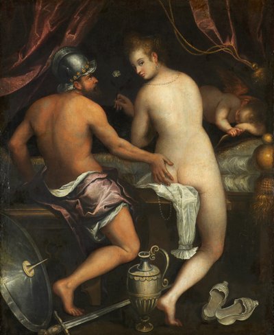 Marte e Vênus, cerca de 1595. de Lavinia Fontana