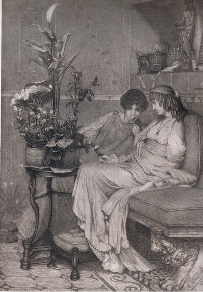 Em confidência, Bibbys Annual de Lawrence (after) Alma Tadema