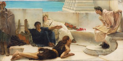 Uma leitura de Homer de Lawrence Alma-Tadema