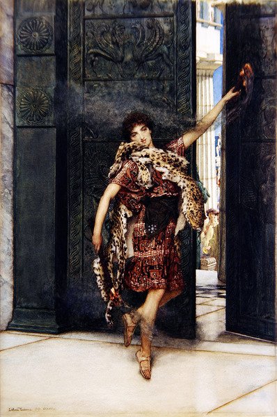 Dança antes do tomilho (aguarela sobre papel) (ver também 349101) de Lawrence Alma Tadema