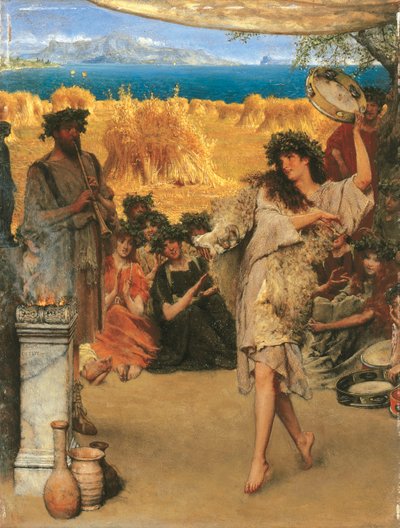 Um Festival da Colheita, 1880 de Lawrence Alma Tadema