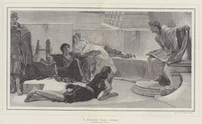 Eine Lesung aus Homer von Lawrence Alma Tadema