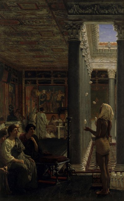 Um malabarista, 1870 de Lawrence Alma Tadema