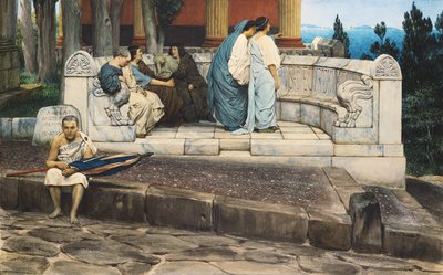 Um Exedra, 1871 de Lawrence Alma Tadema