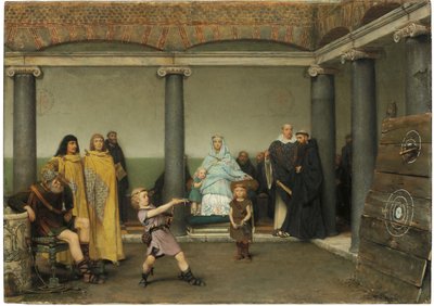 A educação dos filhos de Clotilde e Clovis, 1868 de Lawrence Alma Tadema