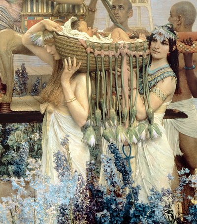 A descoberta de Moisés pela filha do faraó de Lawrence Alma Tadema