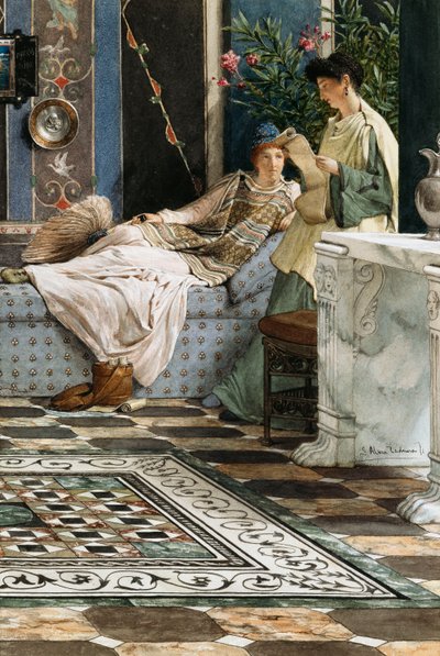 A carta de um ausente, 1871 de Lawrence Alma Tadema