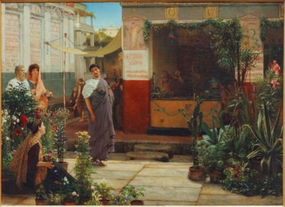 O mercado de flores de Lawrence Alma Tadema
