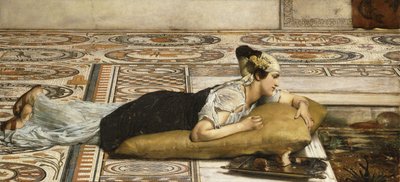 Animais de estimação em água: Goldfish, 1874 de Lawrence Alma Tadema