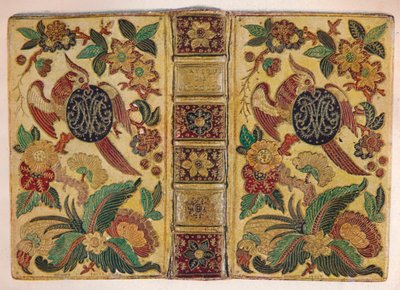 "Encadernação em mosaico assinado por Le Monnier e com o monograma de Maria Josefa da Saxónia", c1750 19 de Le Monnier