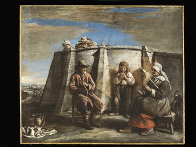 Le Nain - O tocador de flageolet, anos 1640 de Le Nain Brothers