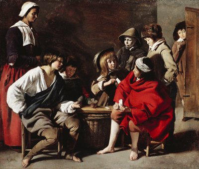 Os jovens jogadores de cartas de Le Nain Brothers