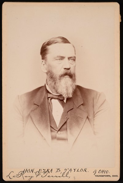 Retrato de Ezra Booth Taylor 1823-1912, Antes de 1896. de Le Roy and Terrill