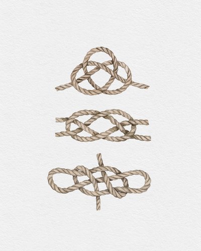 Sailor Knots, c.2019 (técnica mista) de Leah Straatsma