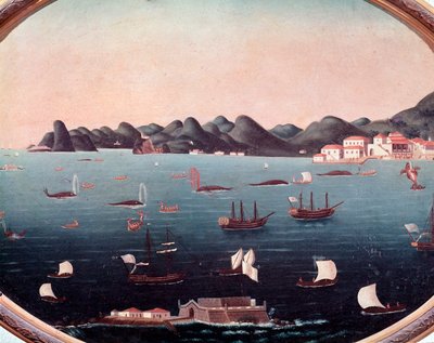 Baleeira na Baía de Guanabara no Brasil Aquarela de Leandro Joaquim (1738-1798) Século XVIII Rio de Janeiro, Museu Histórico Nacional de Leandro Joachim