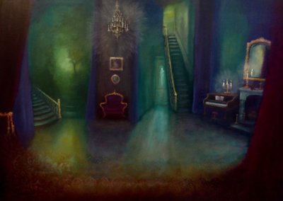 Arsénico e renda velha, 2024 (óleo sobre tela) de Lee Campbell