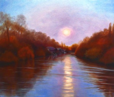 Reflexões da ilha de Eel Pie, 2023 de Lee Campbell